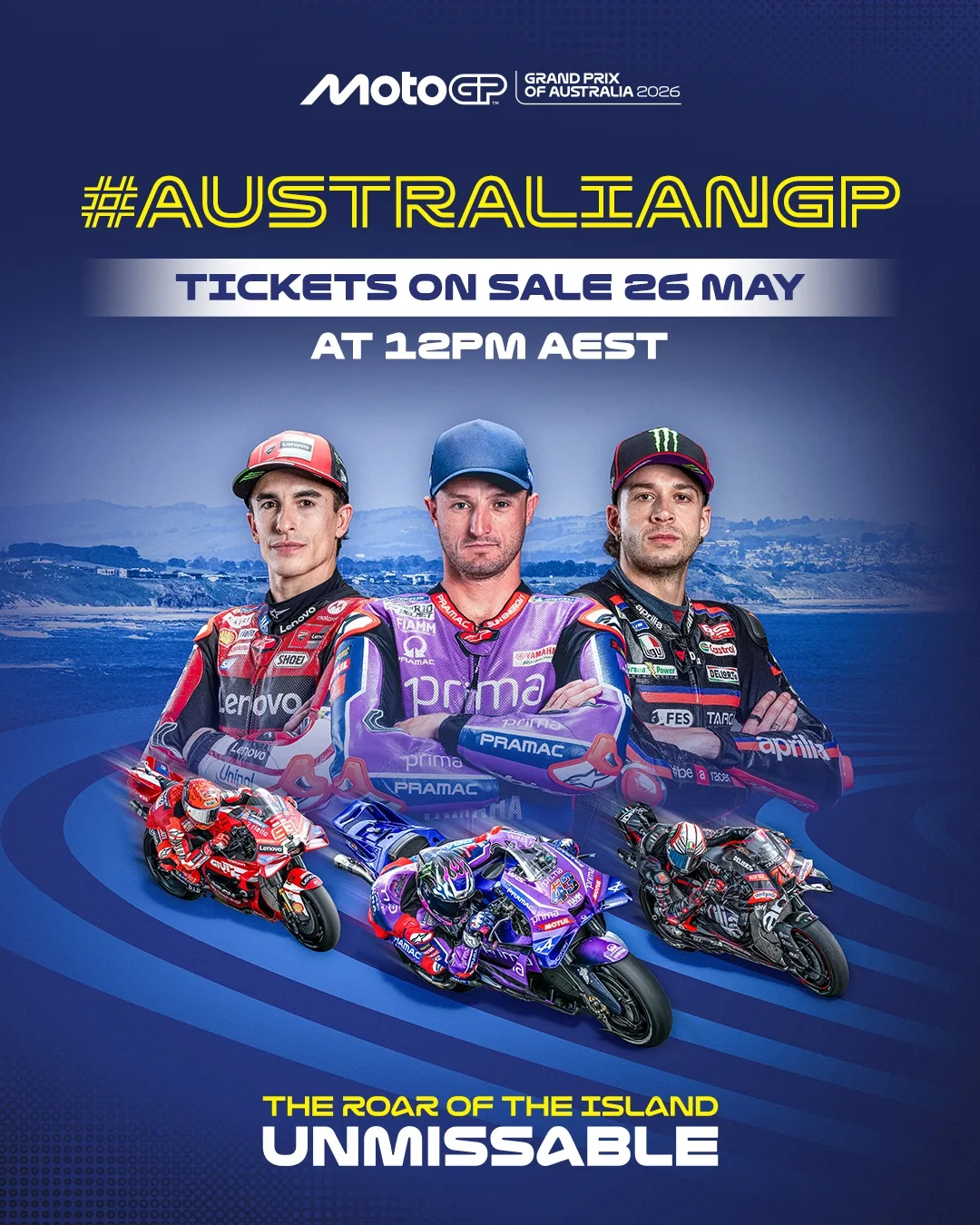 MotoGP 2026 tickets on sale promotional image