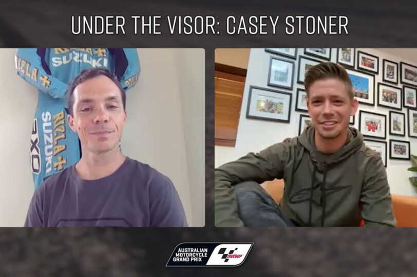 FOR VIDEO 2019 Under the visor Casey Stoner