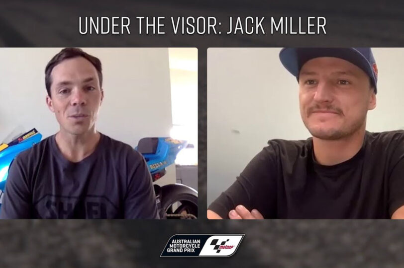FOR VIDEO 2019 Under the visor Jack Miller