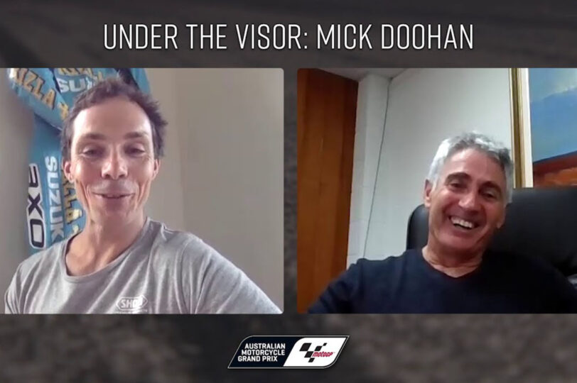 FOR VIDEO 2019 Under the visor Mick Doohan