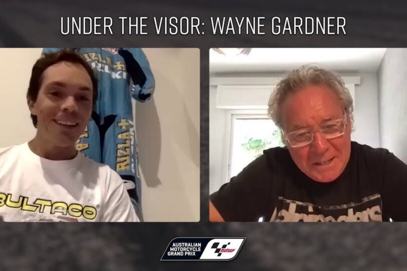 FOR VIDEO 2019 Under the visor Wayne gardner