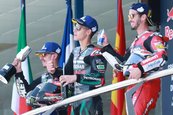 FOR SOCIAL20 Spanish Moto GP Quartararo turns pole to victory