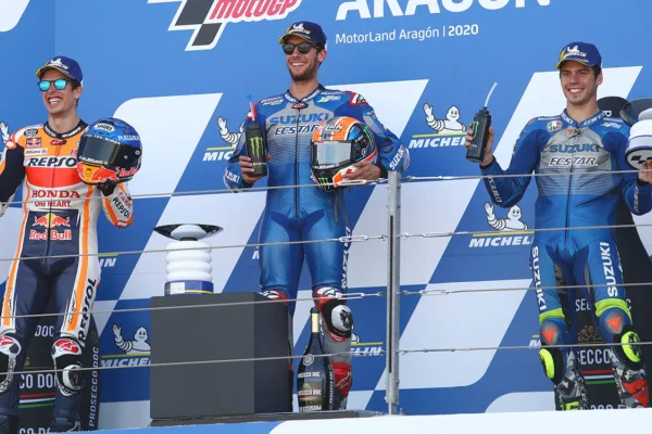 FOR SOCIAL20 Rins and marquez revel in aragon success