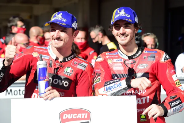FOR SOCIALS22 francesco bagnaia believes ducati have really great base for 2022 title tilt