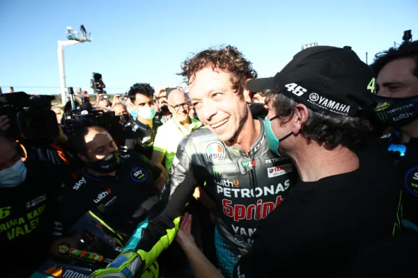 FOR SOCIALS22 francesco bagnaia dedicates valencia win to valentino rossi
